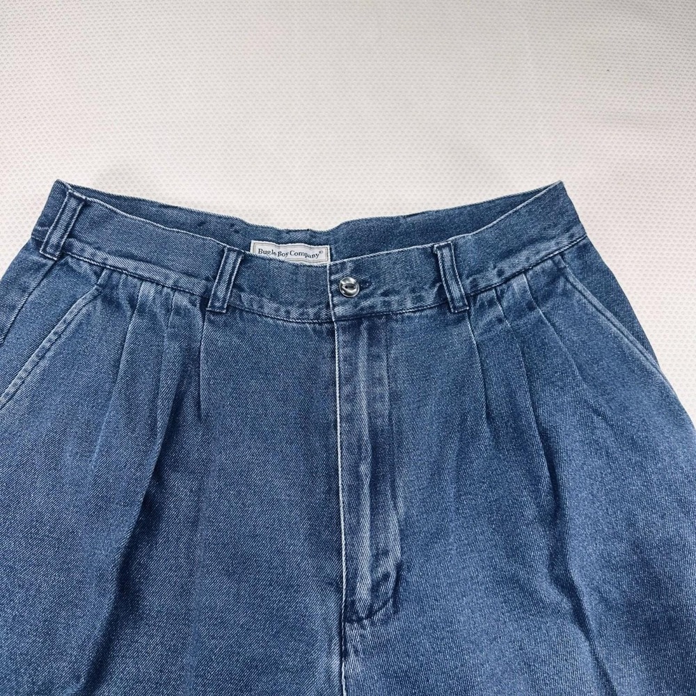 Bugle Boy Womens‎ 33x30 Size 14 baggy Relaxed Blue Denim Jeans Vintage High Rise - Picture 13 of 14